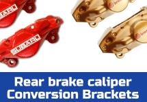 Click here to learn what you need to swap gold Brembo or red FHI rear calipers on your Subaru