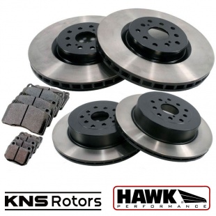 KNS Brake Rotors and Hawk Performance Ceramic Brake Pads