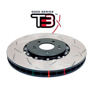 DBA T3 5000 Series Two-Piece Slotted Brake Rotor - Single Rotor