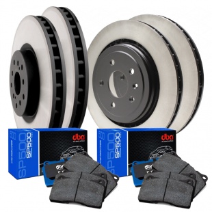 KNS Brake Rotors and DBA SP Street Performance Brake Pads