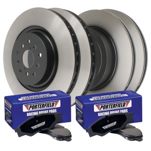 KNS Brake Rotors and Porterfield R4-S Street Brake Pads